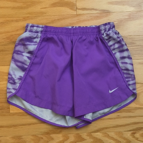 Nike, Girls Purple Athletic Shorts, Size L, (U) - Picture 1 of 5